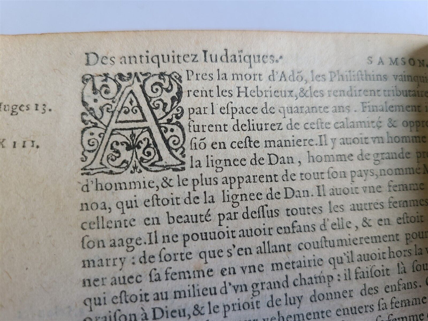 1599 HISTOIRE DE FL. IOSEPHE SACRIFICATEUR antique ILLUSTRATED Judaica 16th CENT