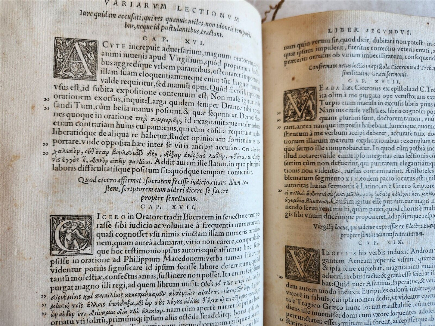 1554 VICTORII PETRI VARIARUM LECTIONUM antique 16th CENTURY