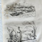 1839 VOYAGE PITTORESQUE AUTOUR du MONDE 2 VOLUMES antique ILLUSTRATED