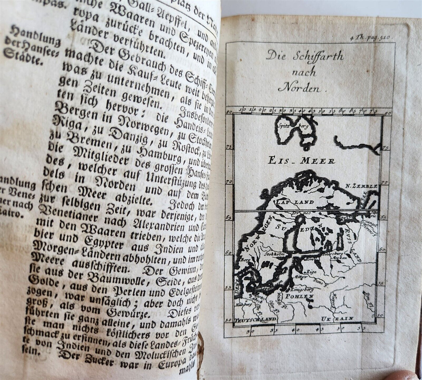 1753 Spectacle of nature by PLUCHE antique ILLUSTRATED in GERMAN