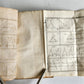 1824 EUCLID GEOMETRY antique ILLUSTRATED vellum binding