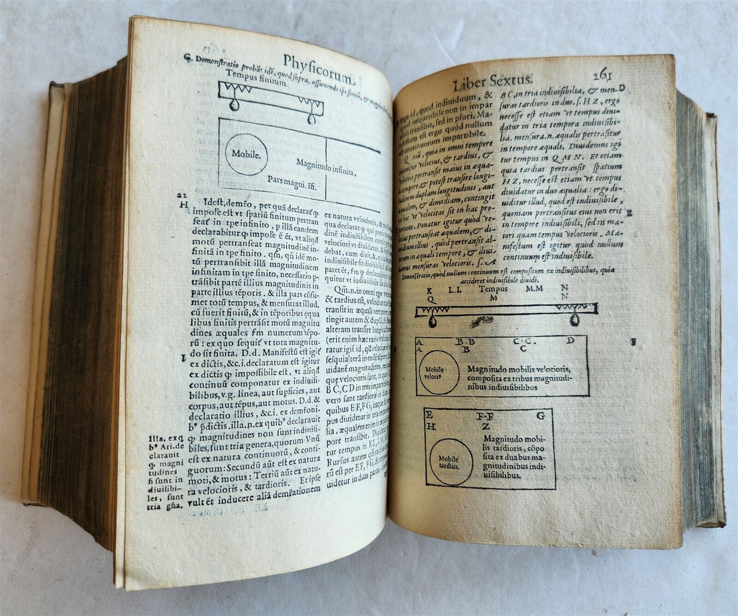 1574 ARISTOTLE ILLUSTRATED DE PHYSICO AUDITU COMMENTARY 16 cent. VELLUM antique
