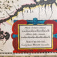 1640 MAP of VENEZUELA by WILLEM BLAEU antique AUTHENTIC hand colored