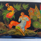 1970 RUSSIAN PALEKH SCHOOL SIGNED LACQUER BOX vintage FIRE BIRD FAIRY TALE