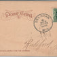 DELEVAN LAKE WI BUSINESS STREET ANTIQUE POSTCARD