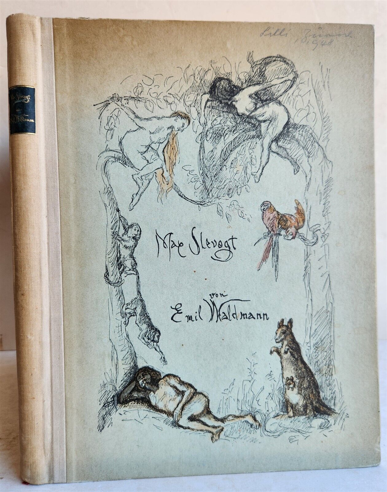 1923 MAX SLEVOGT by EMIL WALDMANN antique ILLUSTRATED ART ALBUM