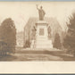FITCHBURG MA MONUMENT SQUARE ANTIQUE REAL PHOTO POSTCARD RPPC