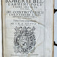 1586 DISPUTATIONES AGAINST HERETICS ROBERTI BELLARMINI antique PIGSKIN FOLIO v.1