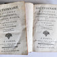 1775 DICTIONARY of HIPPIATRY CAVALRY HORSE RIDING 2 VOLUMES antique in FRENCH