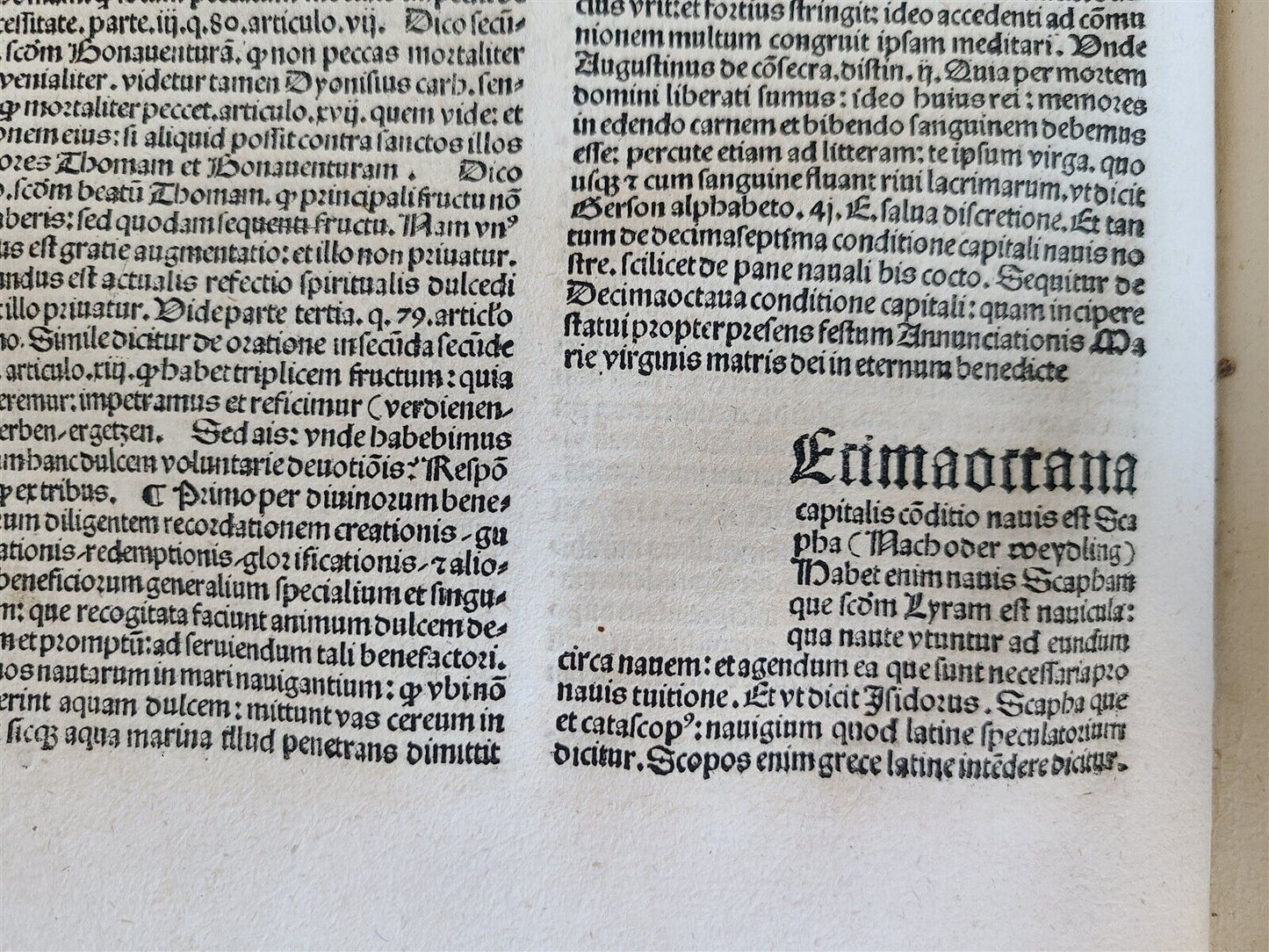 1511 POST-INCUNABULA Navicula penitentie antique ORIGINAL BINDING FIRST EDITION