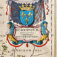 1640 MAP of Bourbonnais FRANCE by WILLEM BLAEU antique AUTHENTIC hand colored