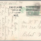 EAU CLAIRE WI URHEIM'S DRUG STORE ANTIQUE POSTCARD