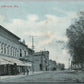 LANCASTER WI MAPLE STREET ANTIQUE POSTCARD