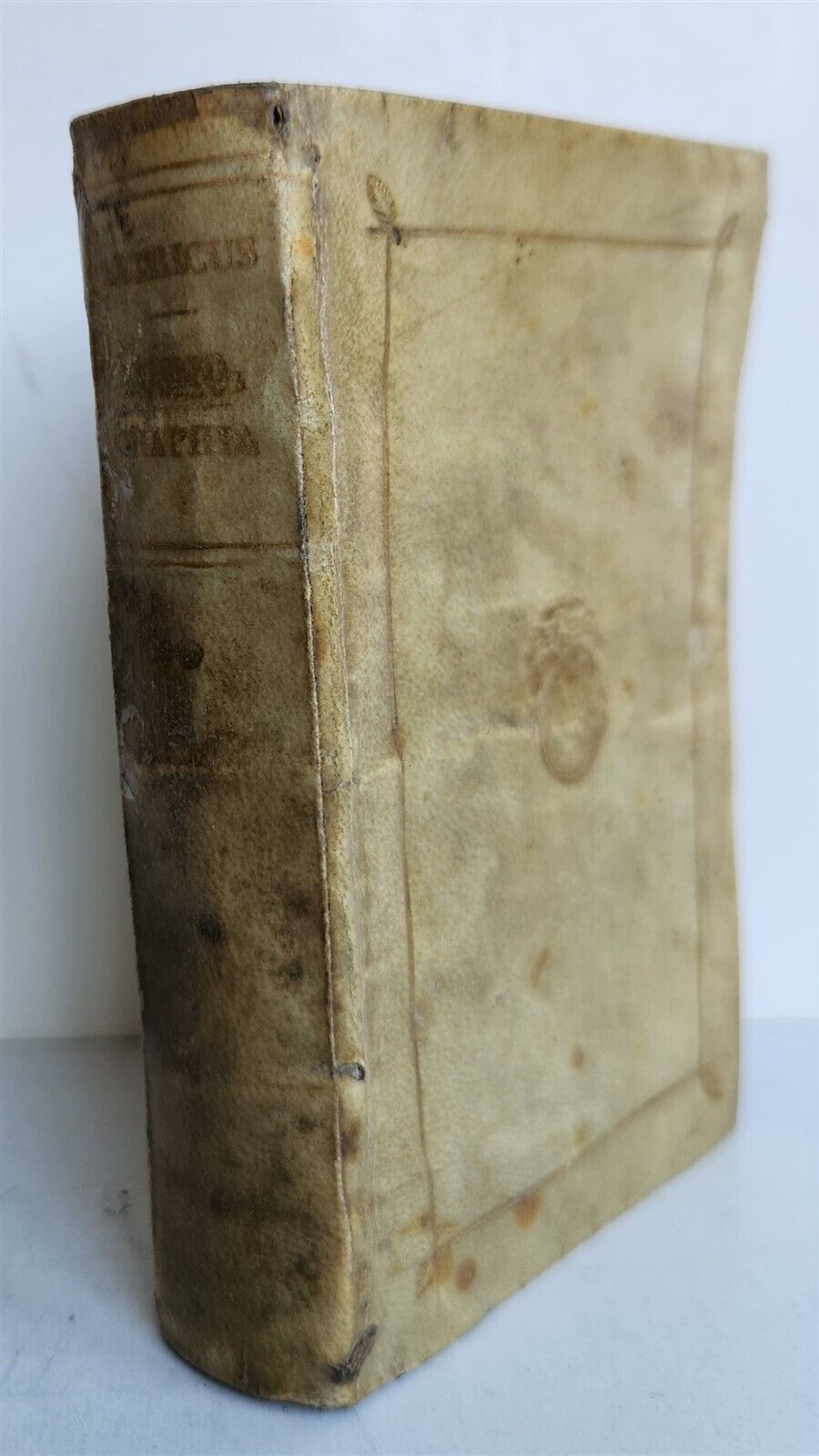 1575 AETHICI COSMOGRAPHIA antique VELLUM BINDING 16th CENTURY
