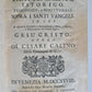 1728 TRATTENIMENTO ISTORICO TEOLOGICO e SCRITTURALE antique VELLUM BOUND