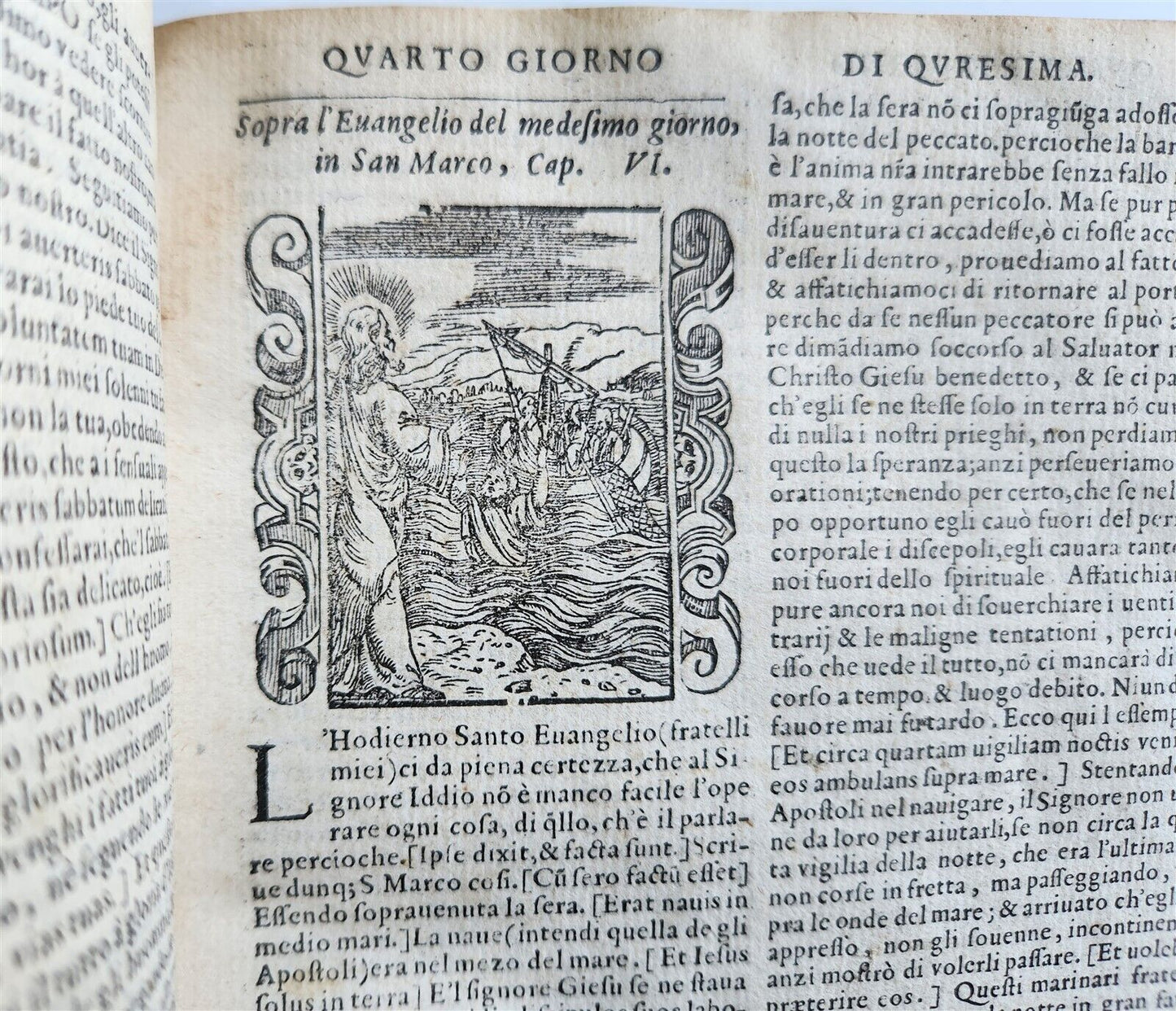 1578 ILLUSTRATED DELLE HOMELIE by Pittorio da Ferrara antique VELLUM BINDING