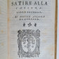 1566 SATIRICAL POETRY of ANDREA DA BERGAMO antique in ITALIAN