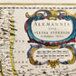 1640 MAP of GERMANY BAVARIA AUGSBURG by WILLEM BLAEU antique AUTHENTIC