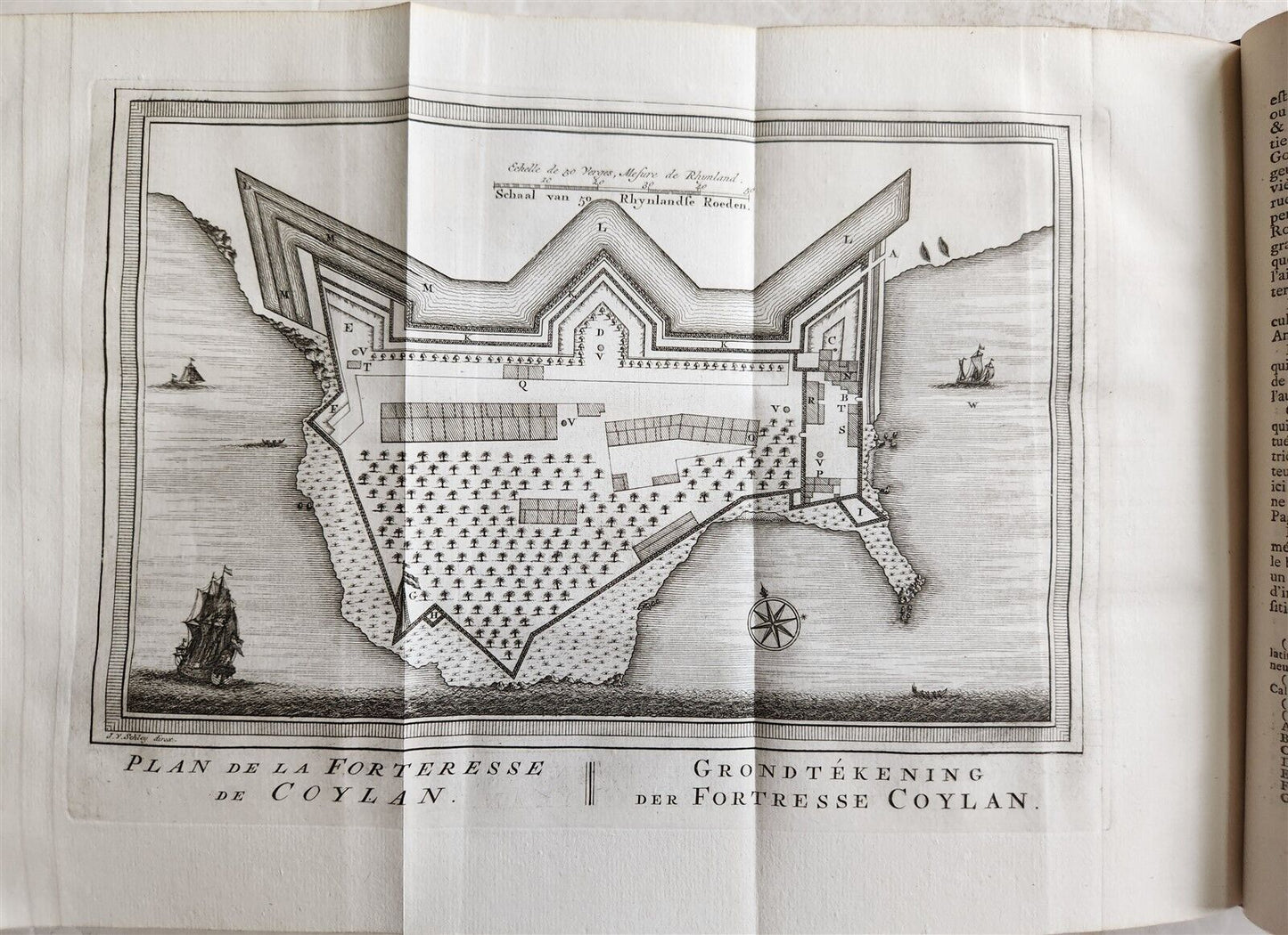 1755 TRAVELS TO INDIA antique Histoire generale des voyages vol. 13 ILLUSTRATED