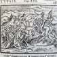 1602 BIBLE in LATIN ILLUSTRATED w/ MAP & NUMEROUS WOODCUTS antique