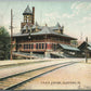 ALLENTOWN PA RAILROAD STATION RAILWAY DEPOT ANTIQUE POSTCARD