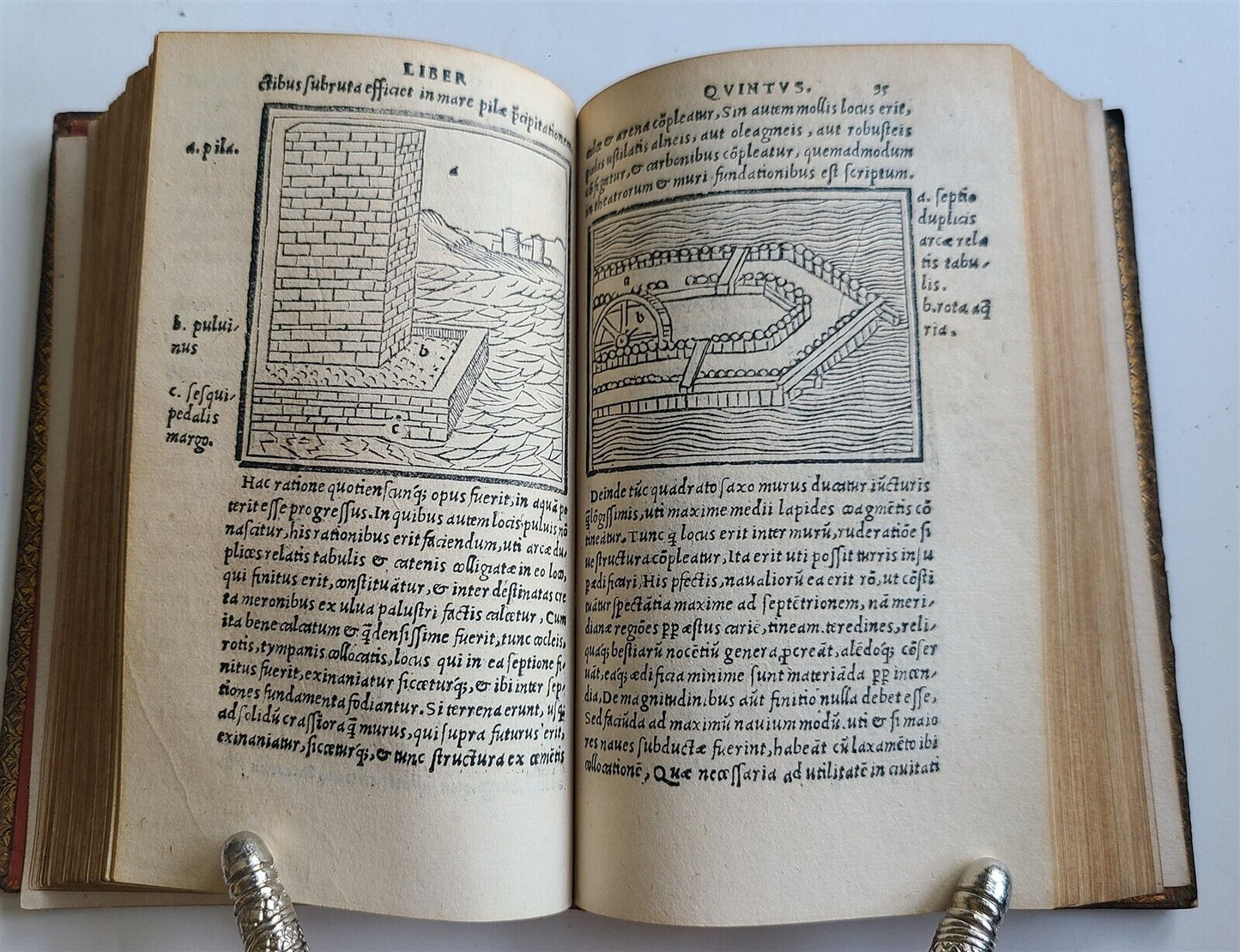 1513 VITRUVIUS ILLUSTRATED antique POST-INCUNABULA rare 16th CENT. architecture