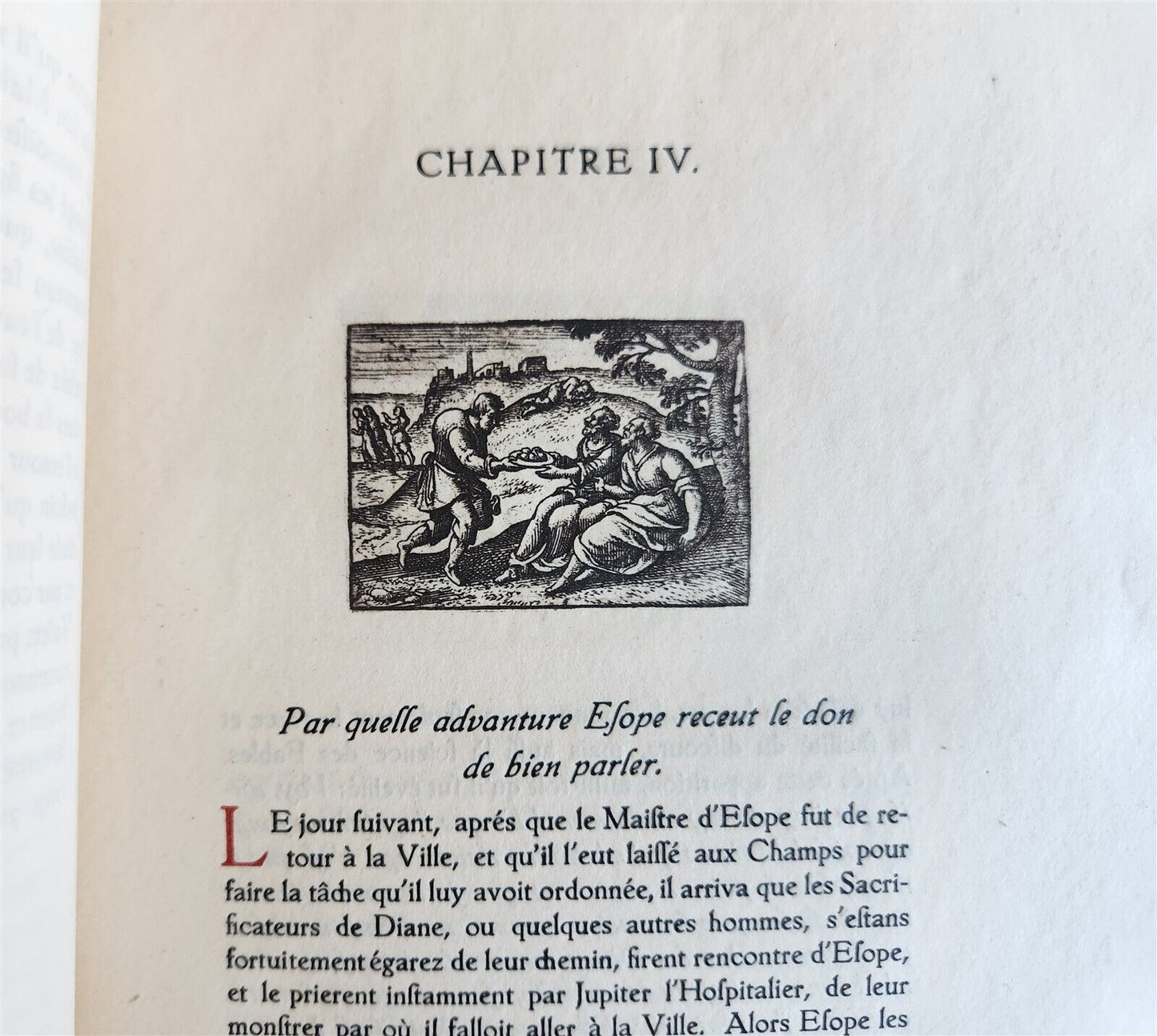 1920 AESOP'S FABLES antique Les Fables d'Esope Phrygien ILLUSTRATED 1669 reprint