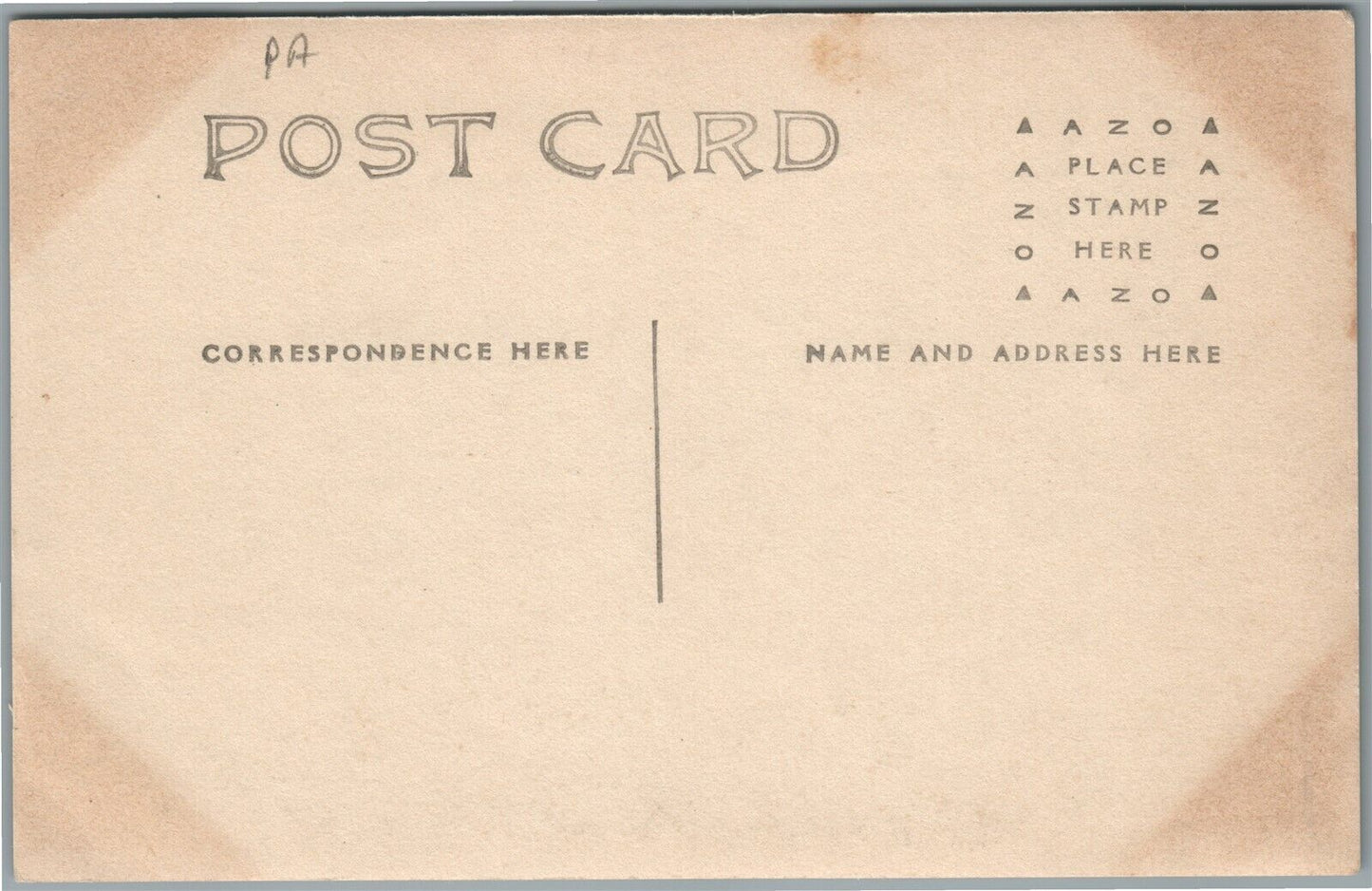 CANTON PA CENTER STREET ANTIQUE REAL PHOTO POSTCARD RPPC