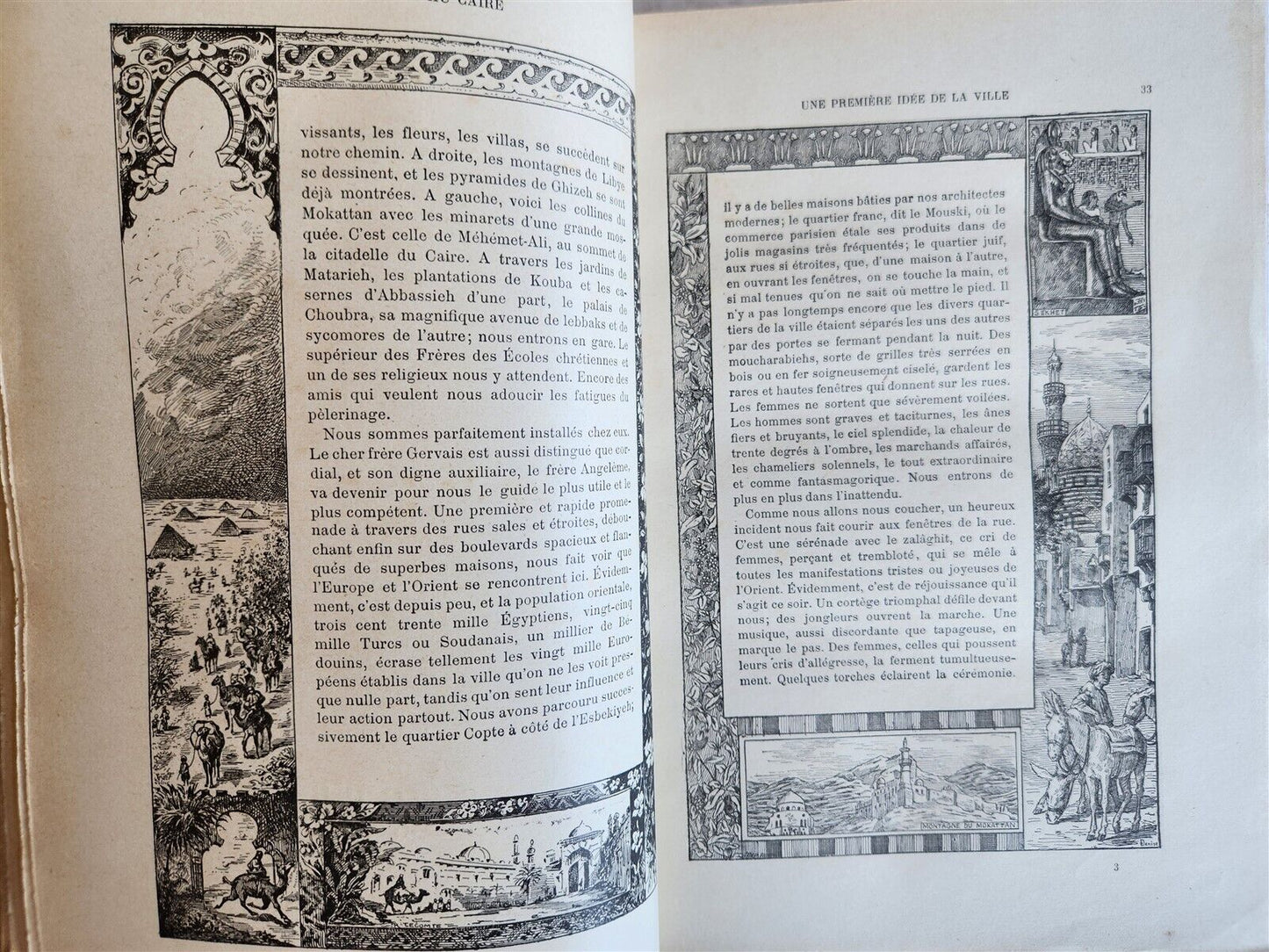 1889 NOTRE VOYAGE AUX PAYS BIBLIQUES 2v antique ASIA MINOR SYRIA EGYPT PALESTINE