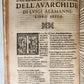 1570 La Avarchide del s. Luigi Alamanni POETRY antique VELLUM BOUND 16th CENTURY