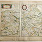 1640 MAP of FRANCE LA PERCHE by WILLEM BLAEU antique AUTHENTIC hand colored