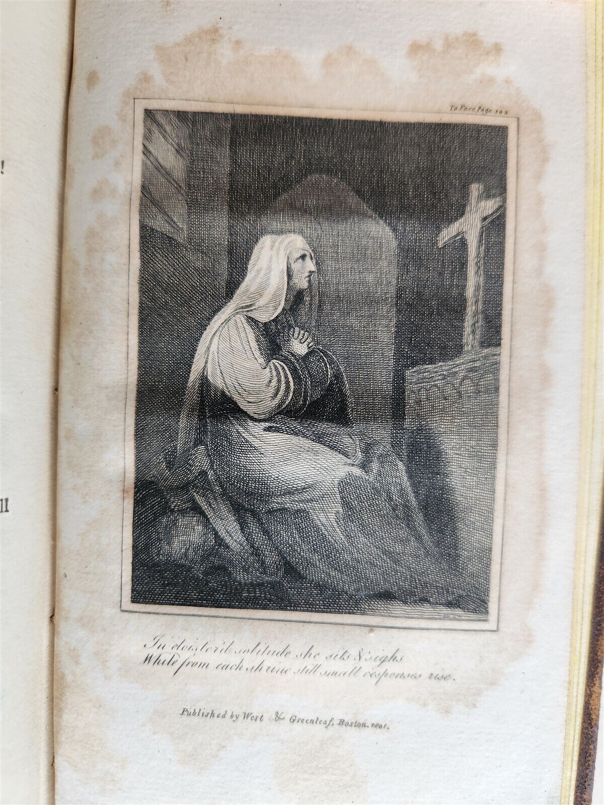 1801 PLEASURES of MEMORY & OTHER POEMS antique AMERICANA poetry ILLUSTRATED