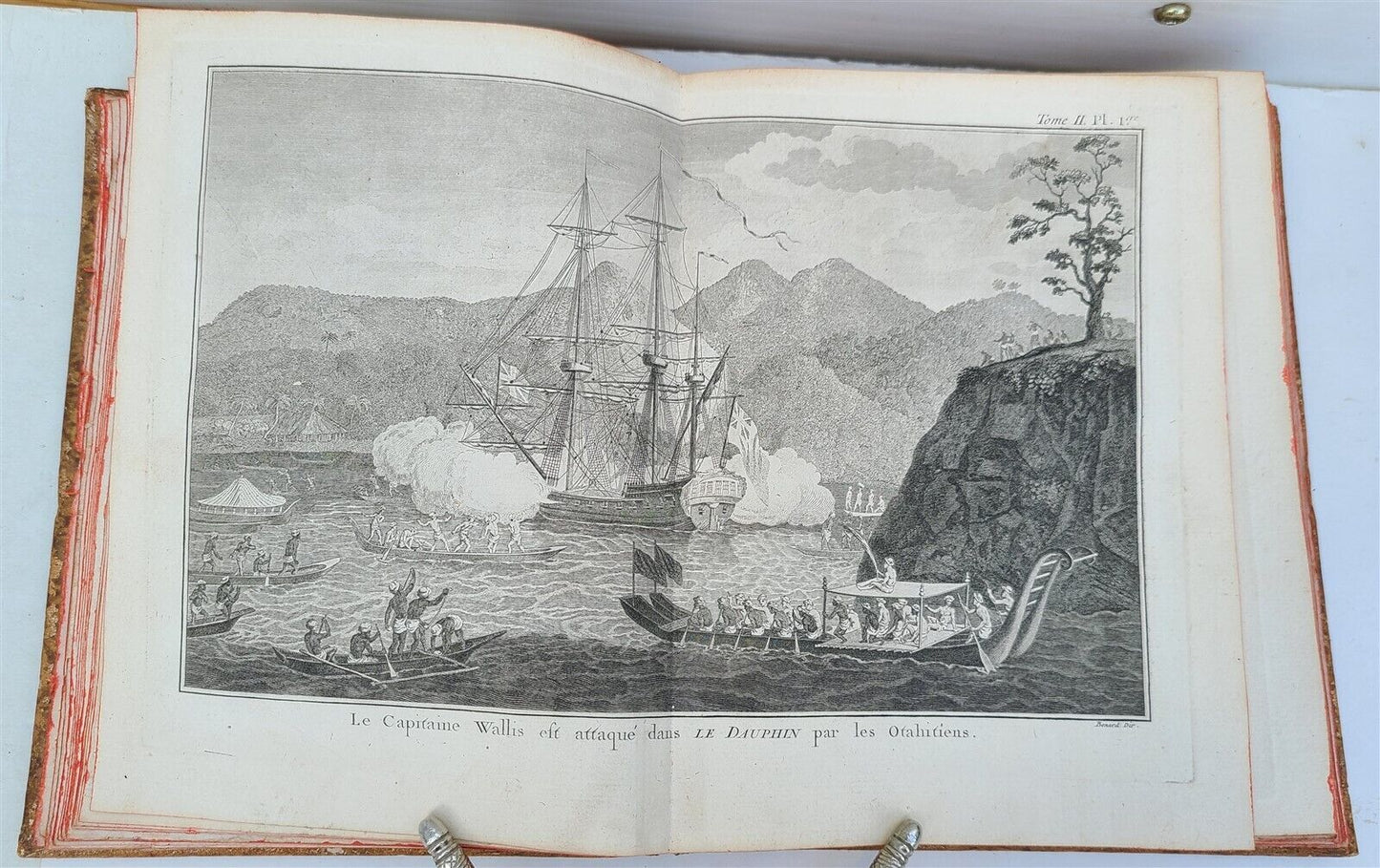 1774 VOYAGES of CAPTAIN COOK 4 vols plus ILLUSTRATED ATLAS antique in FRENCH