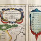 1640 MAP of Vermandois FRANCE by WILLEM BLAEU antique AUTHENTIC hand colored