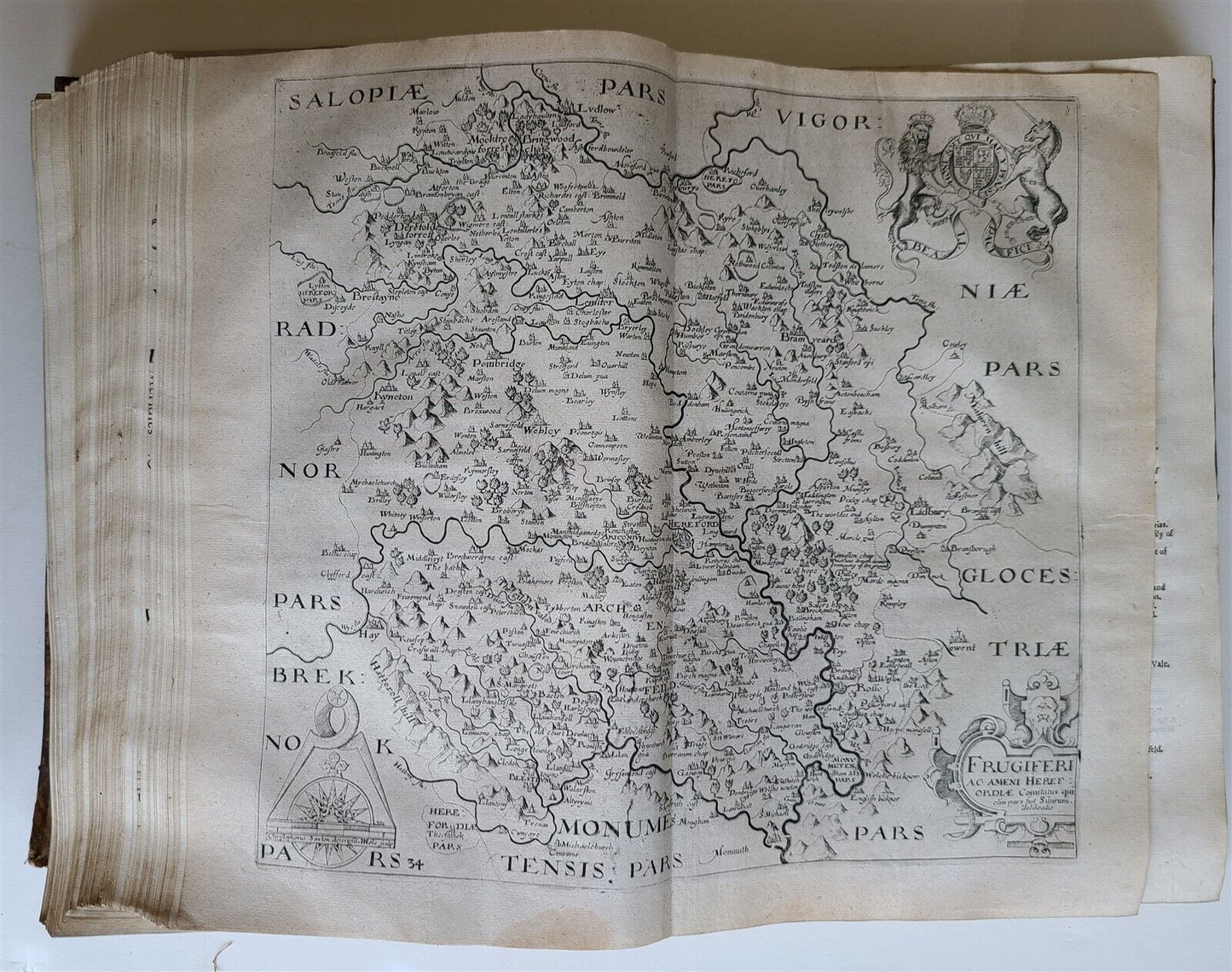 1637 BRITAIN DESCRIPTION of England Scotland Ireland antique ILLUSTRATED 48 MAPS