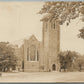 BROOKLYNE MA BAPTIST CHURCH ANTIQUE REAL PHOTO POSTCARD RPPC