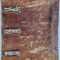 16th-17th CENTURY LARGE FOLIO BINDING antique LEATHER 12.5 by 18 inches