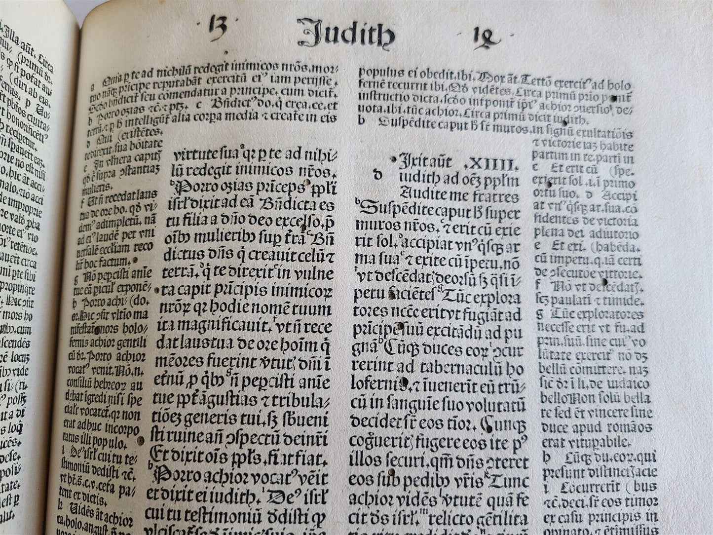 1492 BIBLE INCUNABULA BIBLIA LATINA antique STRASSBURG Nicolas Lyra commentaries