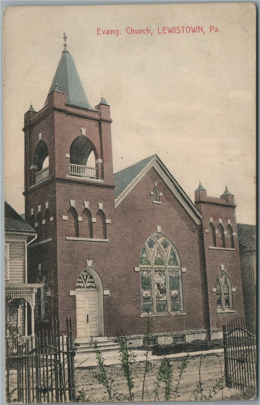 PHILADELPHIA PA MAUCH CHUNK OPERA HOUSE AND M.E . CHURCH ANTIQUE POSTCARD