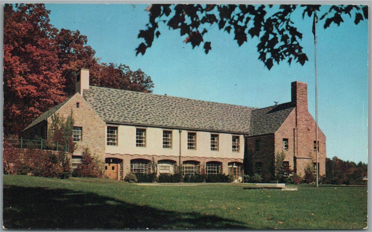 MENDAM NJ MORTIMER SCHIFF SCOUT RESERVATION VINTAGE POSTCARD