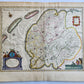 1640  FRISIA NETHERLANDS MAP by WILLEM BLAEU antique AUTHENTIC hand colored