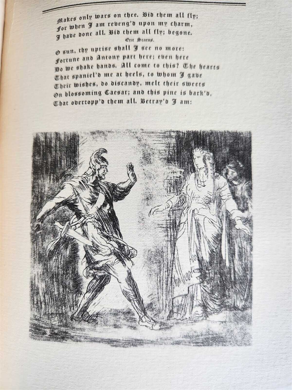 1925 ANTHONY & CLEOPATRA by WILLIAM SHAKESPEARE antique ILLUSTRATED