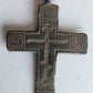 RUSSIAN ORTHODOX BRONZE 18th-19th CENTURY antique NECK CROSS icon