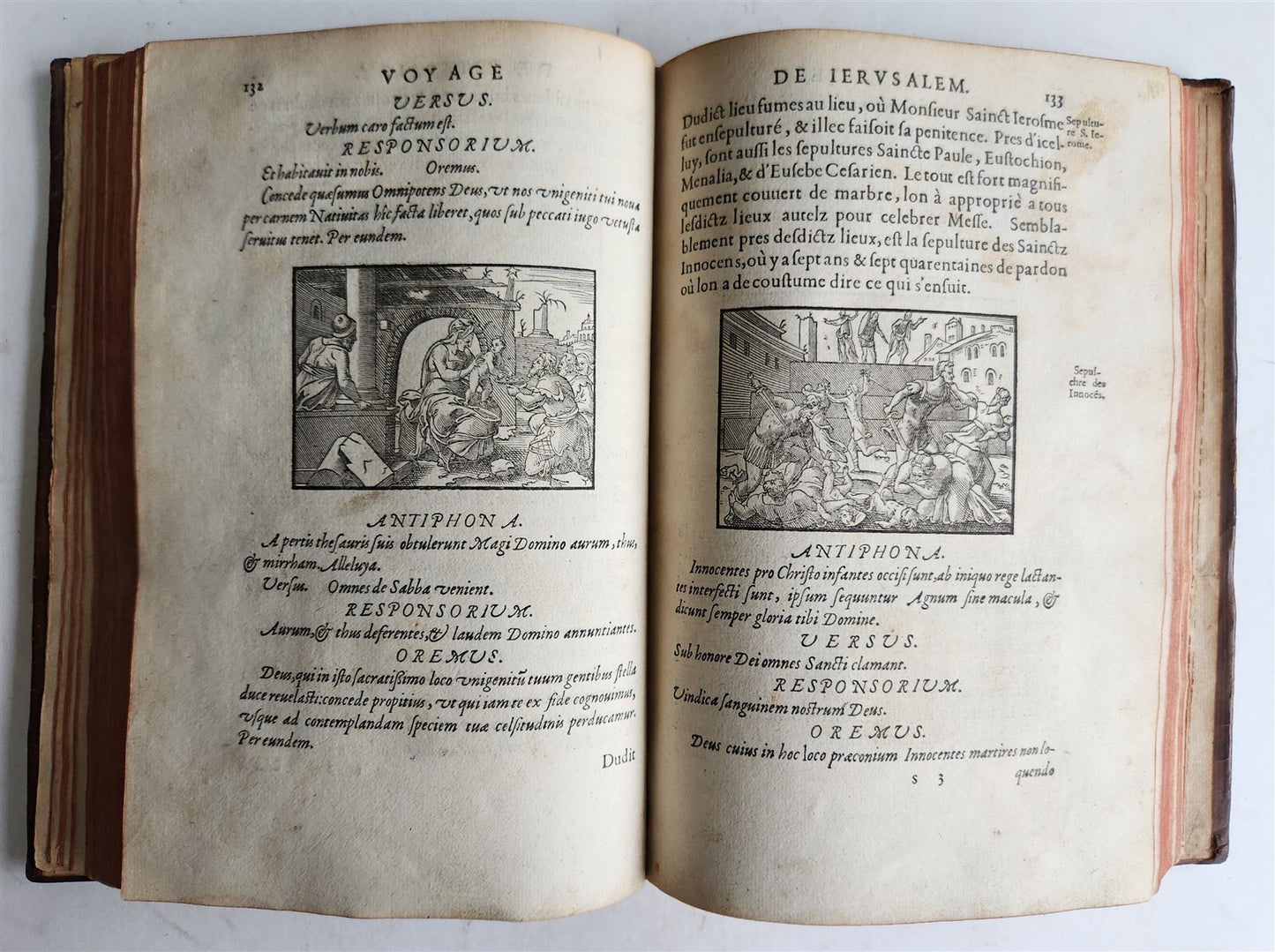 1573 VOYAGE to JERUSALEM & HOLY LAND PLACES antique FULLY ILLUSTRATED w/ MAPS