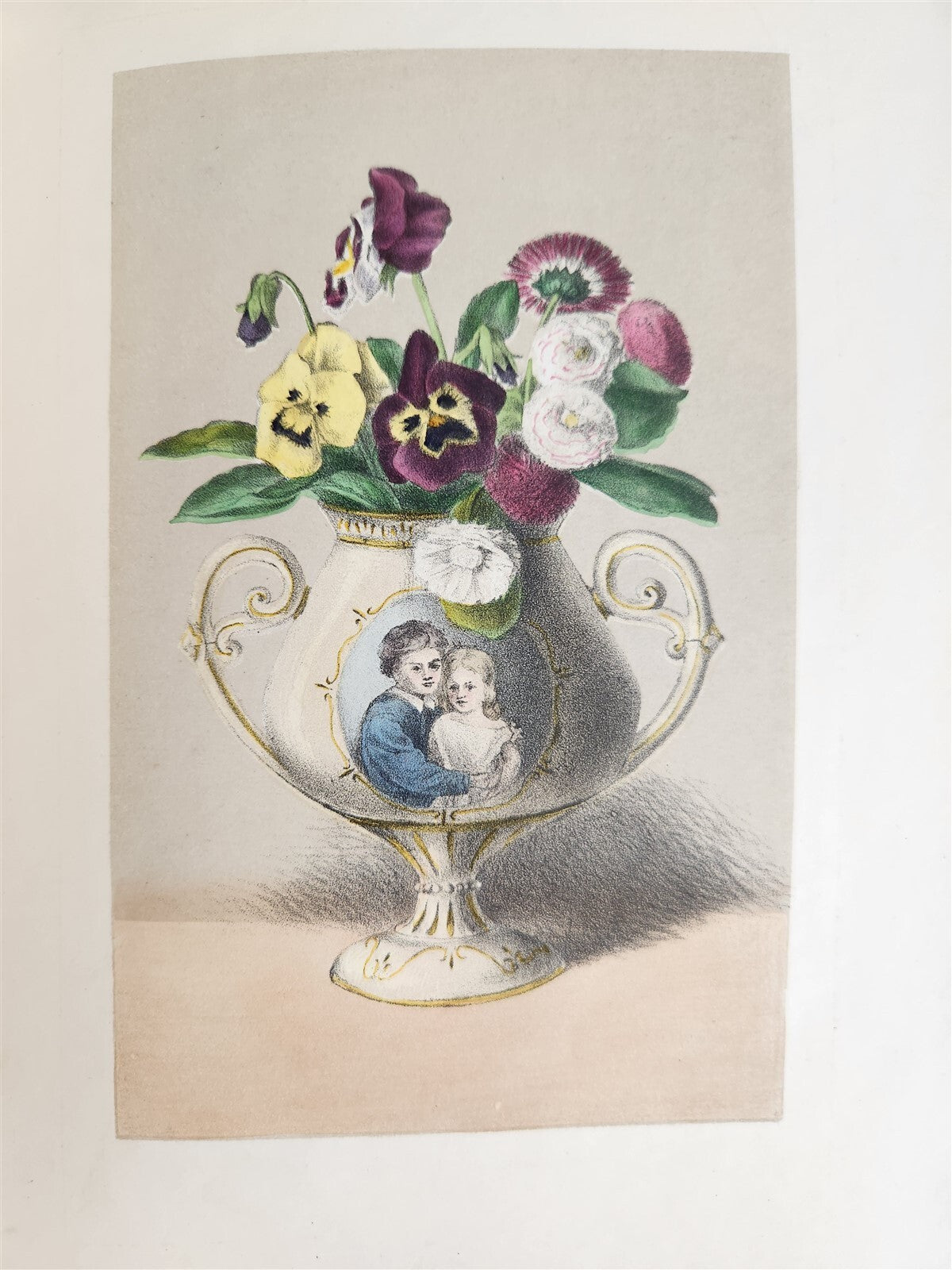 1871 FLOWER EMBLEMS ILLUSTRATED antique in ENGLISH
