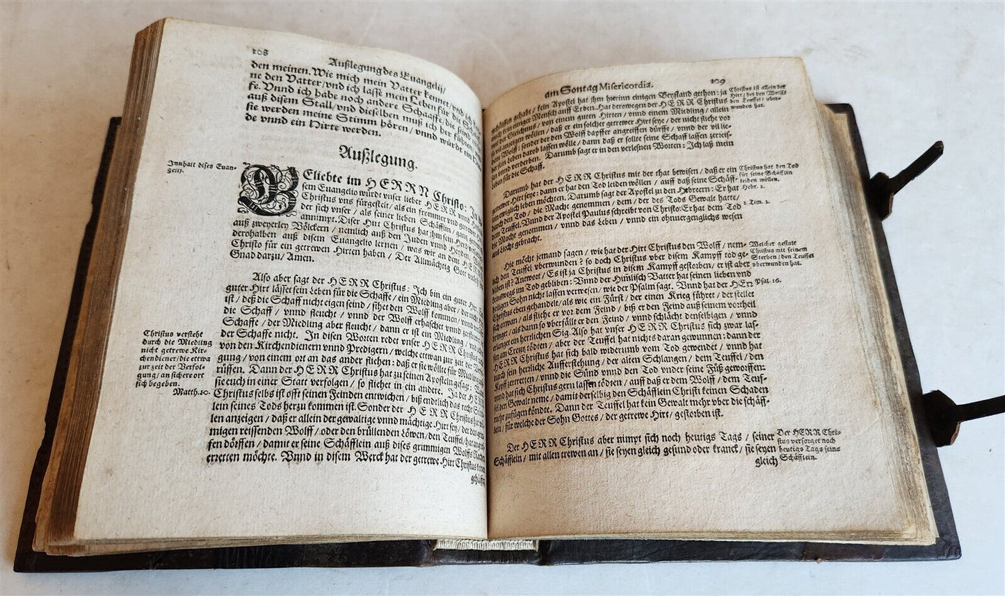 1598-1600 BIBLE COMMENTARY in GERMAN by Lucas Osiander antique