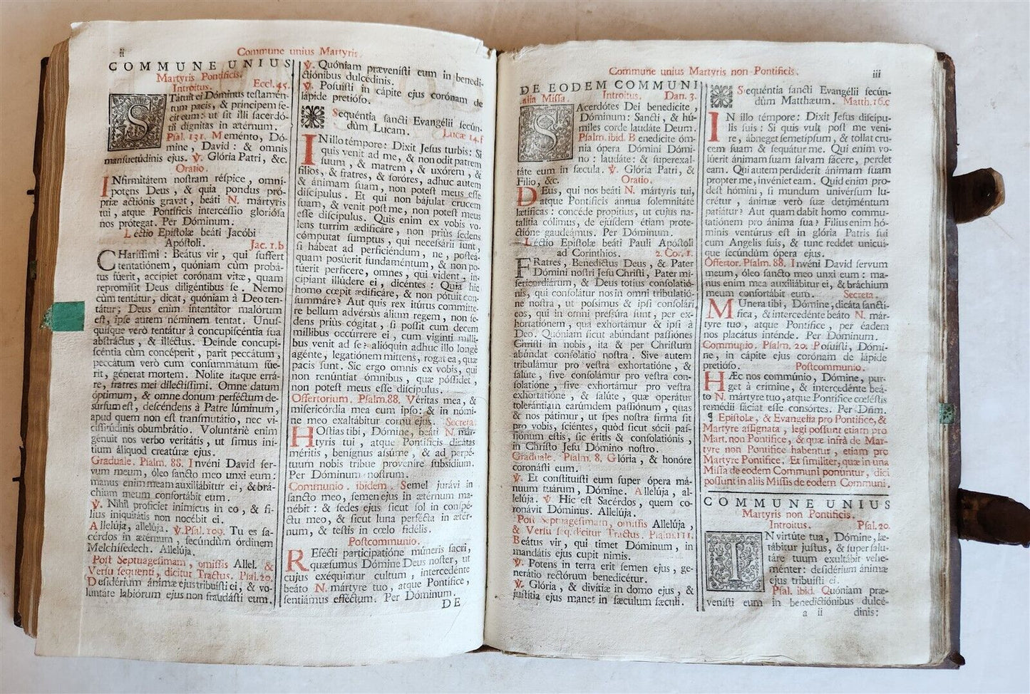 1757 MISSALE ROMANUM antique FOLIO