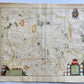 1640 Brabant Leuven BELGIUM MAP by WILLEM BLAEU antique AUTHENTIC hand colored