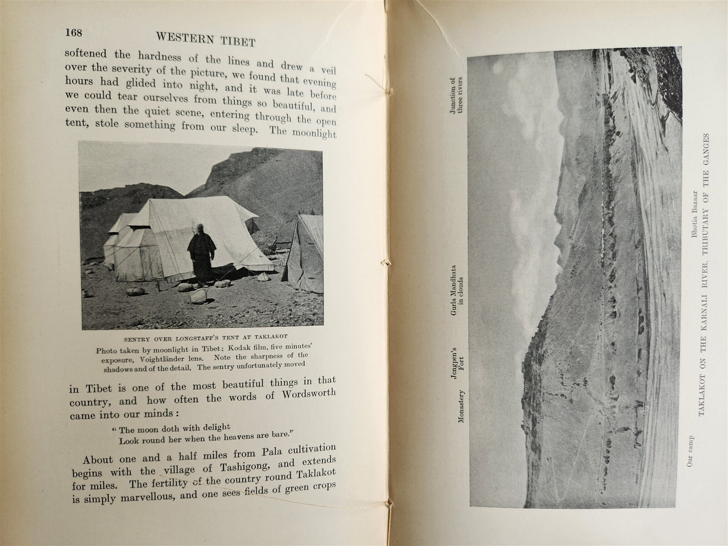 1906 WESTERN TIBET AND BRITISH BORDERLAND antique ILLUSTRATED