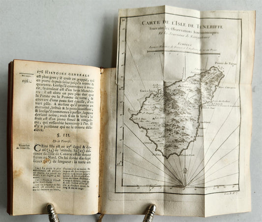 1749 HISTOIRE des VOYAGES antique V.2 TENERIFE PERSIAN GULF W.AFRICA illustrated